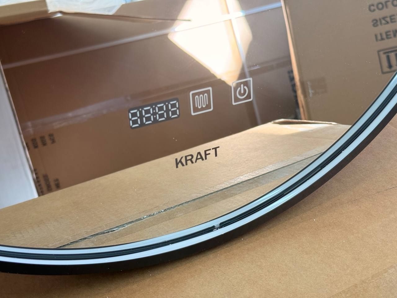 Дзеркало LED підсвіткою (2041) кругле 6060 Black KRAFT