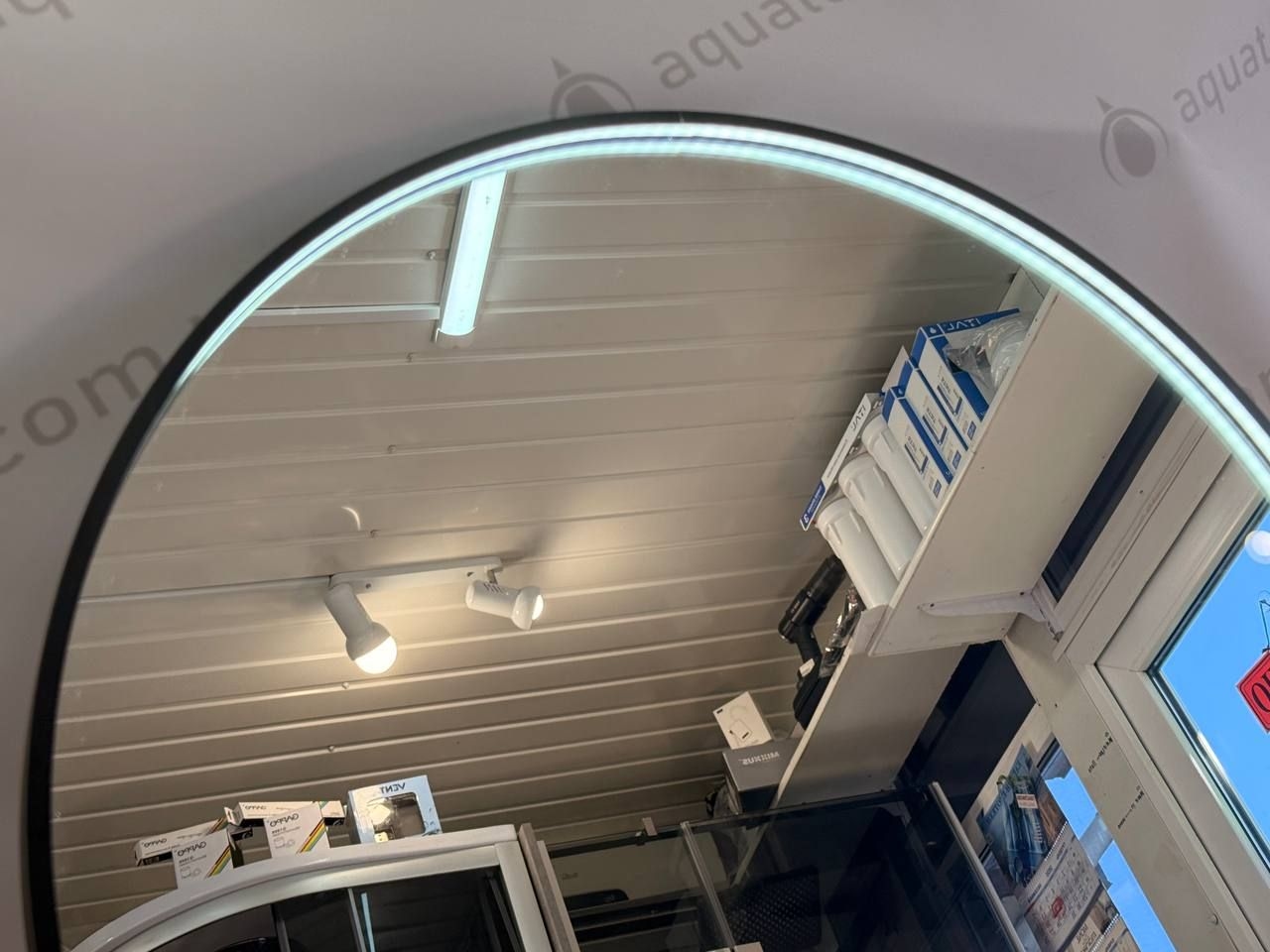 Дзеркало LED підсвіткою (2041) кругле 6060 Black KRAFT