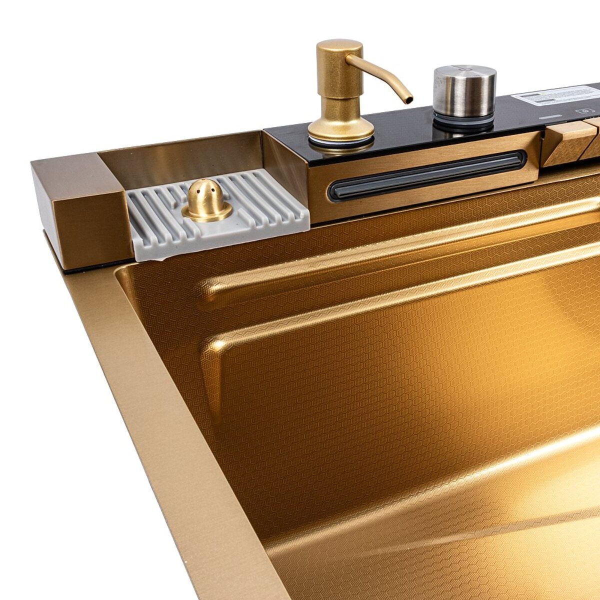 Мийка кухонна Handmade 7545 (3,0\1,0) PVD GOLD Decor VALESO