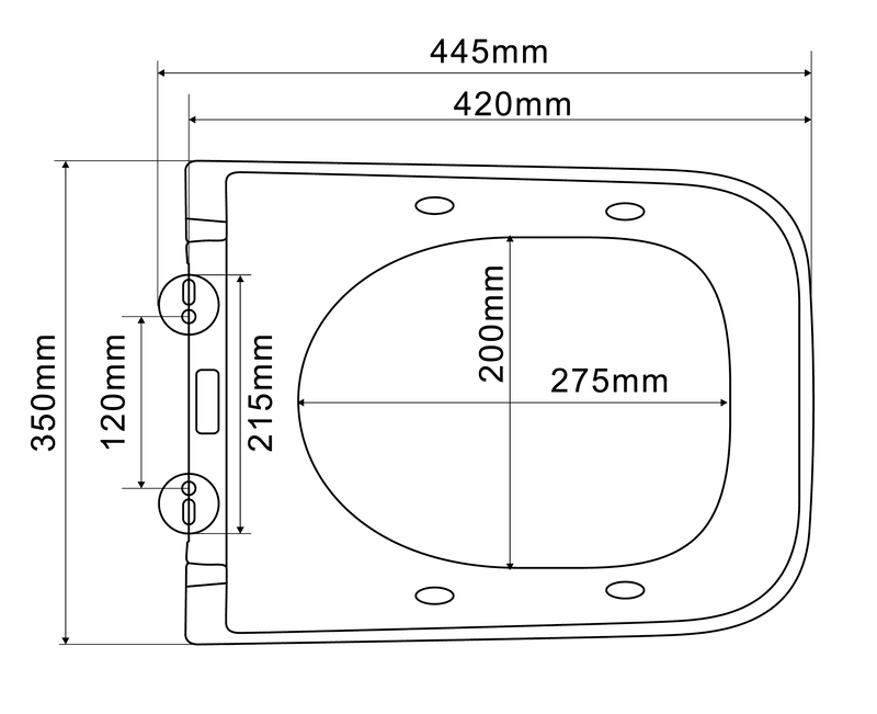 Унітаз підвісний PREMIUM QUADRO-1301-R з функцією біде (510х350х345мм) RIMLESS MIXXUS