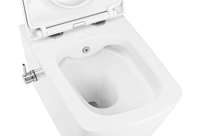 Унітаз підвісний PREMIUM QUADRO-1301-R з функцією біде (510х350х345мм) RIMLESS MIXXUS