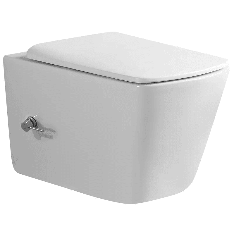 Унітаз підвісний PREMIUM QUADRO-1301-R з функцією біде (510х350х345мм) RIMLESS MIXXUS