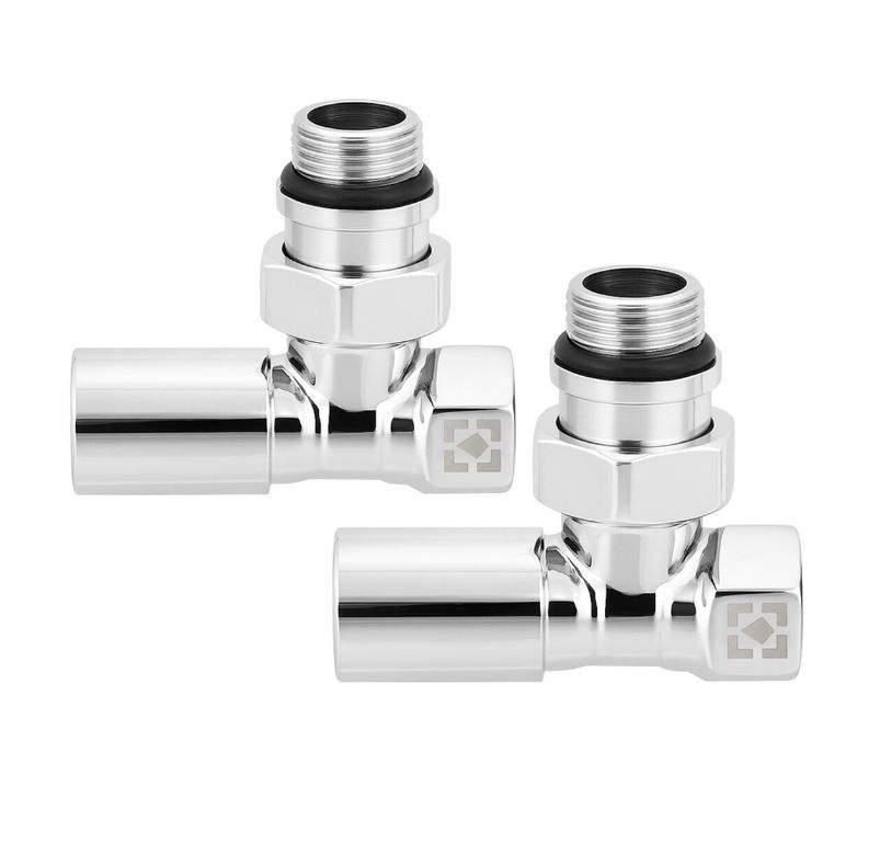Кран вентильний кутовий PN10 ЗВ 1/2"x1/2" RV-6012 Хром RAFTEC