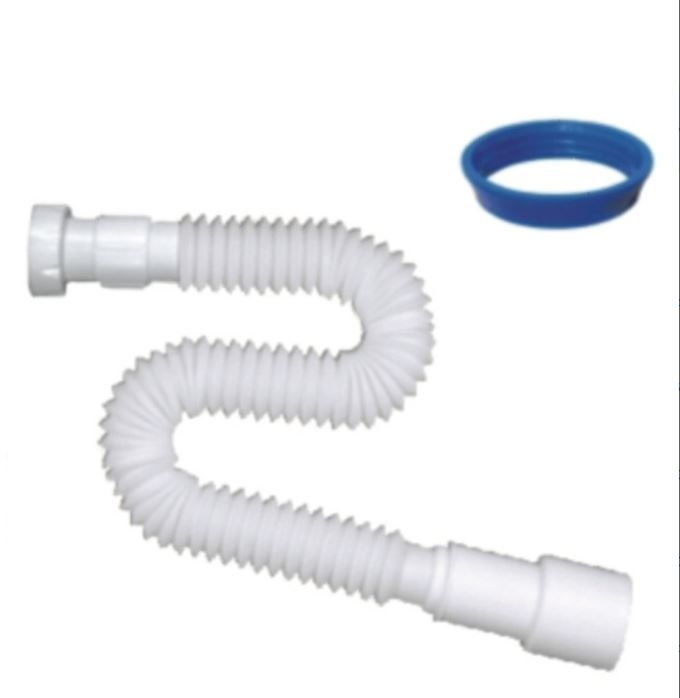Гнучка труба з гайкою 1 1/2" 1470мм, вихід 40*50мм 1345 NOVA