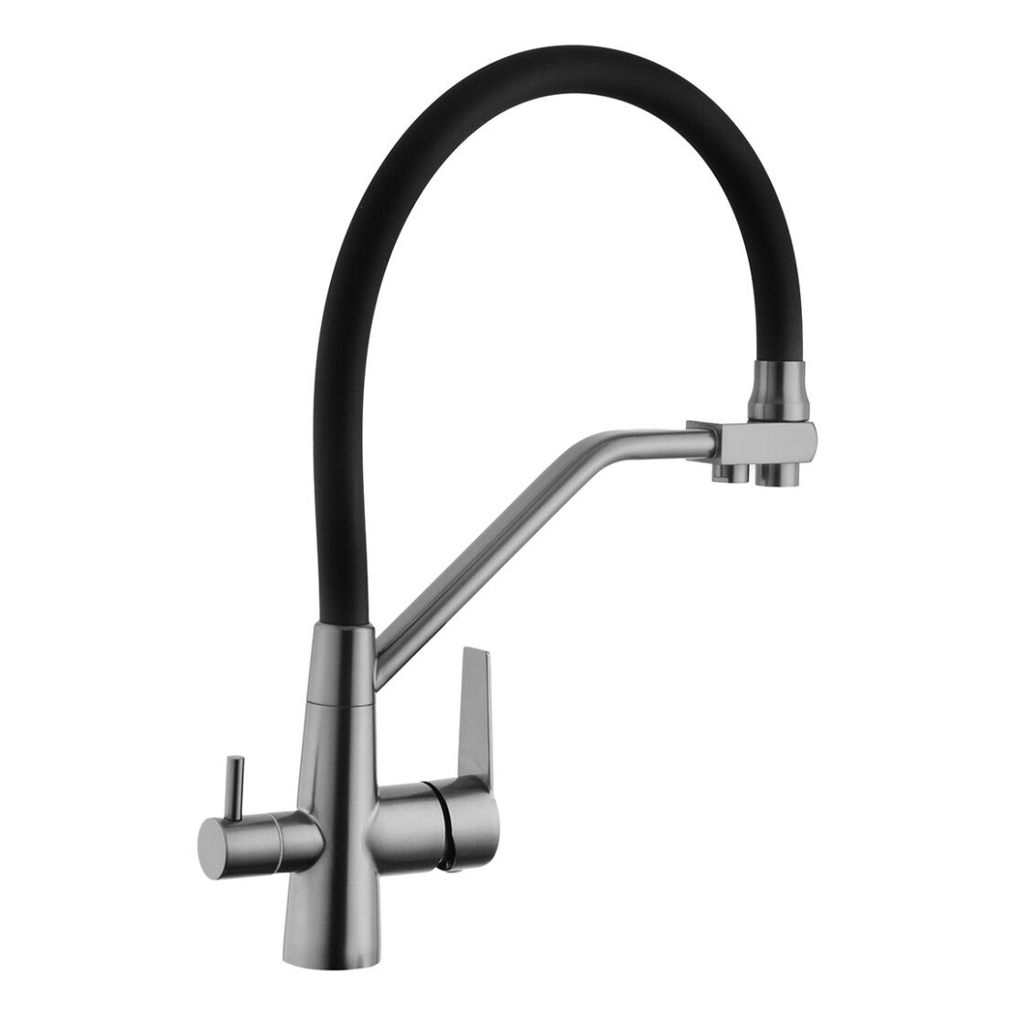 Змішувач для кухні KRP Klassish-PVD03817BLK PVD Black KRONER
