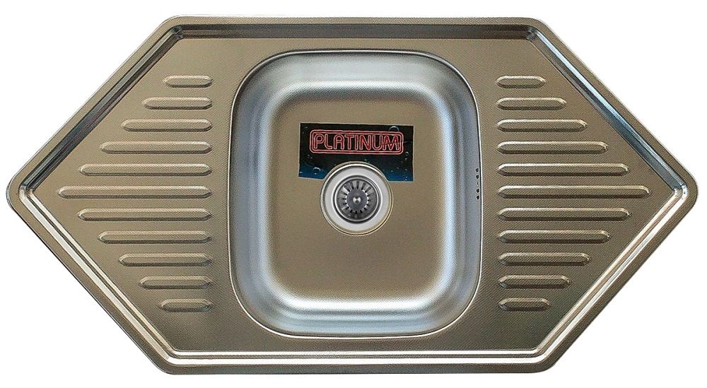 Мийка кухонна врізна 9550 (0,8\180мм) Decor PLATINUM
