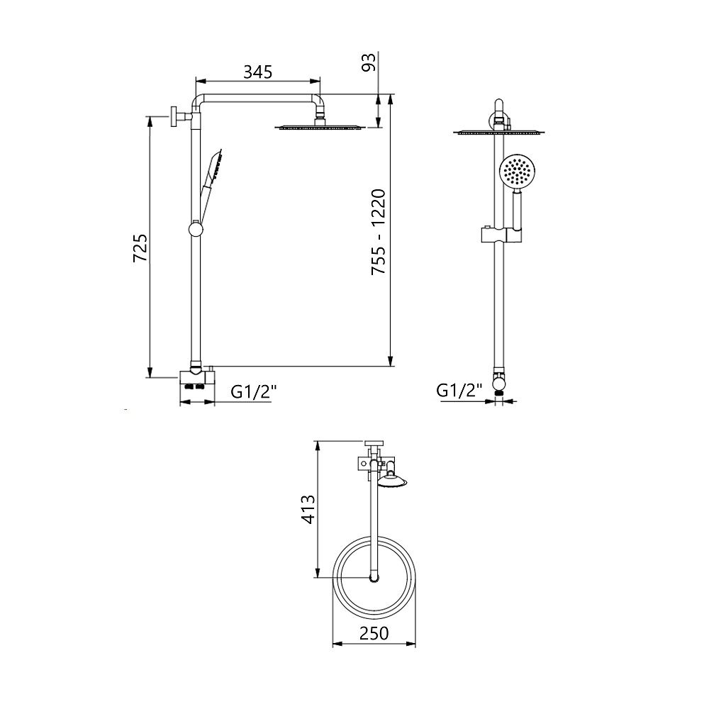Душова система Aria 1120 Satin LIDZ