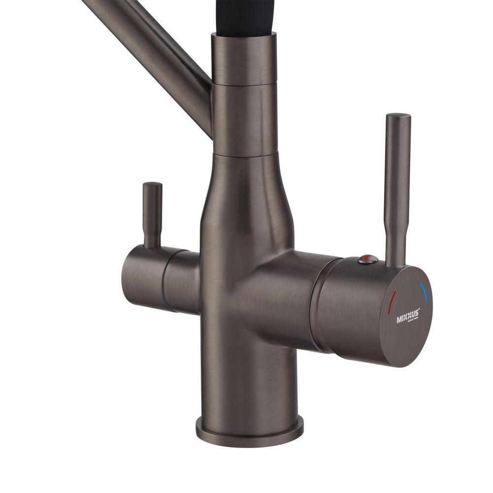 Змішувач для кухні PREMIUM GRAVITY 021 GRAF.REFL PVD Black MIXXUS