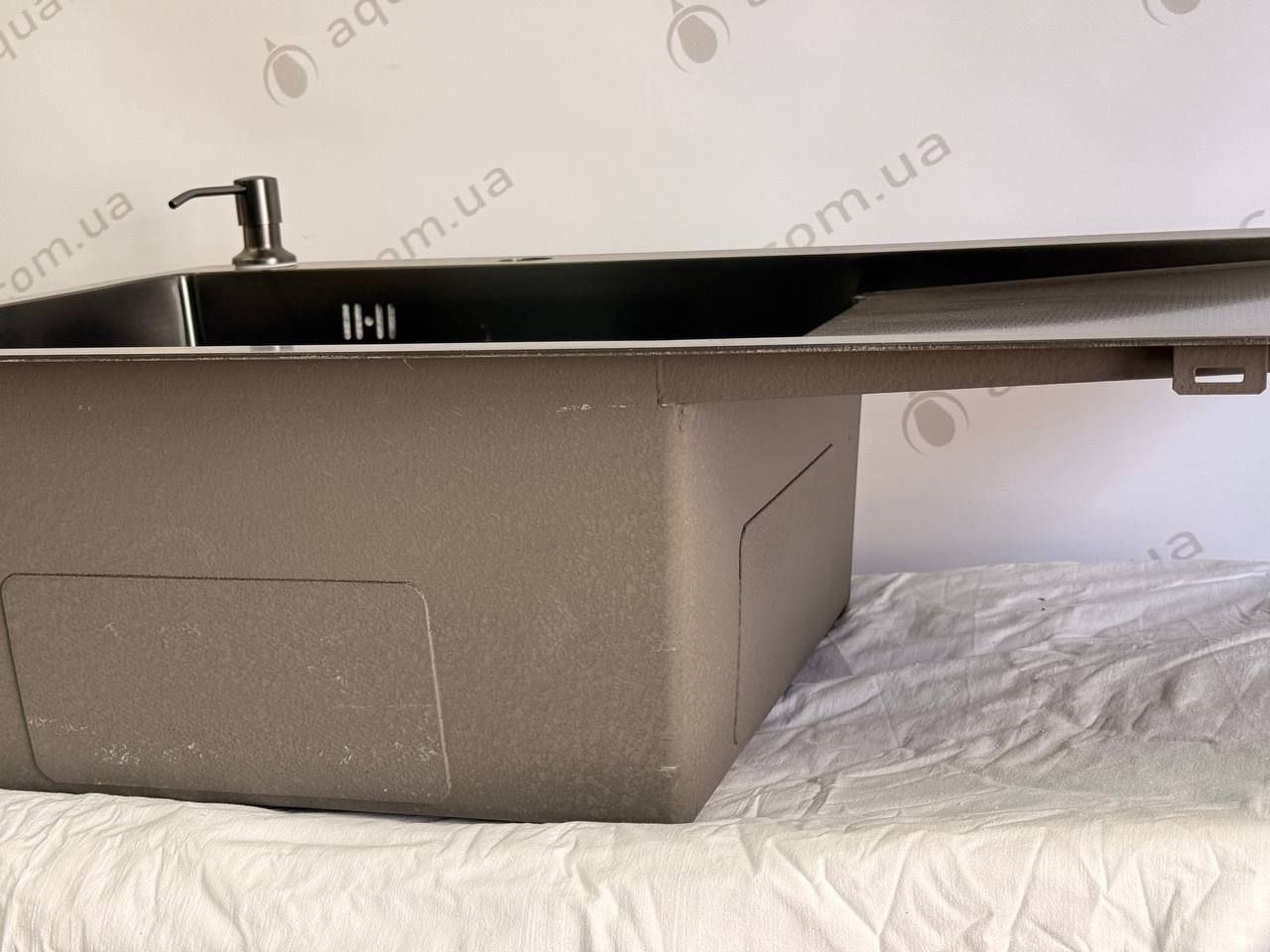 Мийка кухонна Handmade HM 7848 L (3,0\0,8) Ліва PVD Black Decor KRAFT