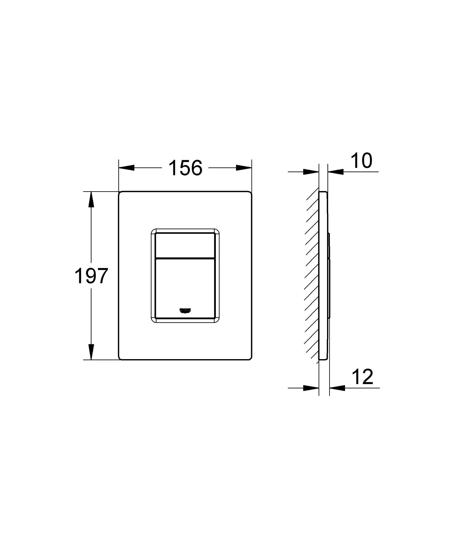 Панель для інсталяції квадр (492579045) Білий GROHE