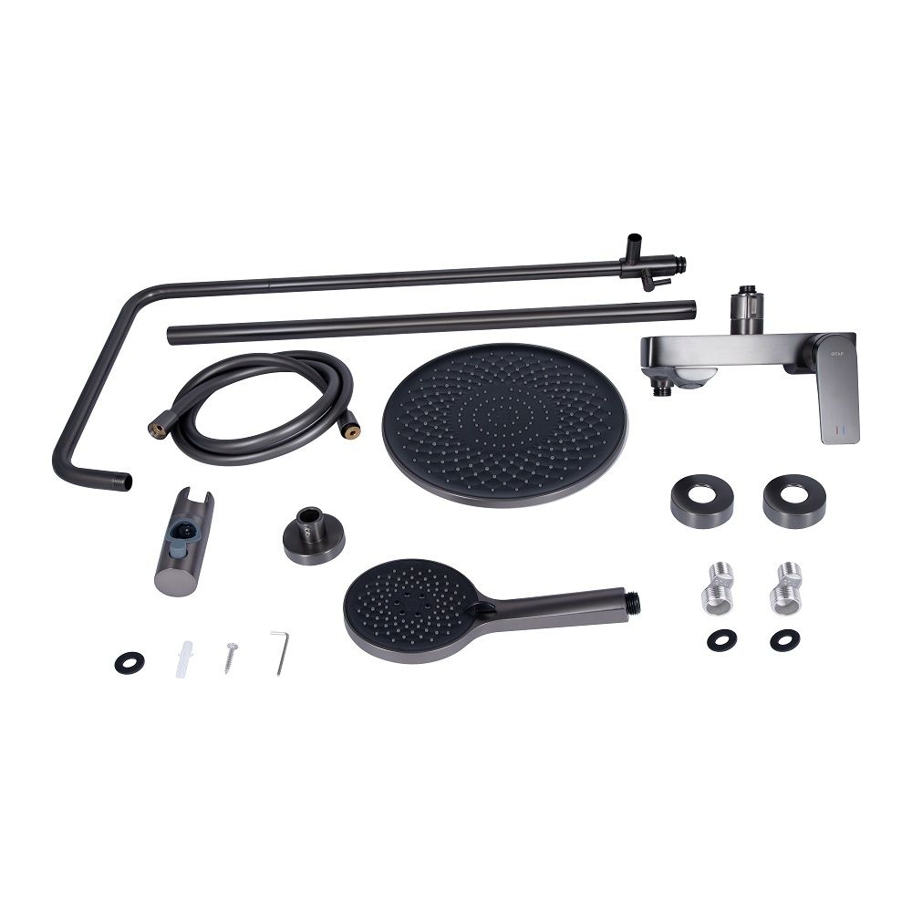 Душова система Vlasta QTVLA111GMB45651 PVD Black QTAP
