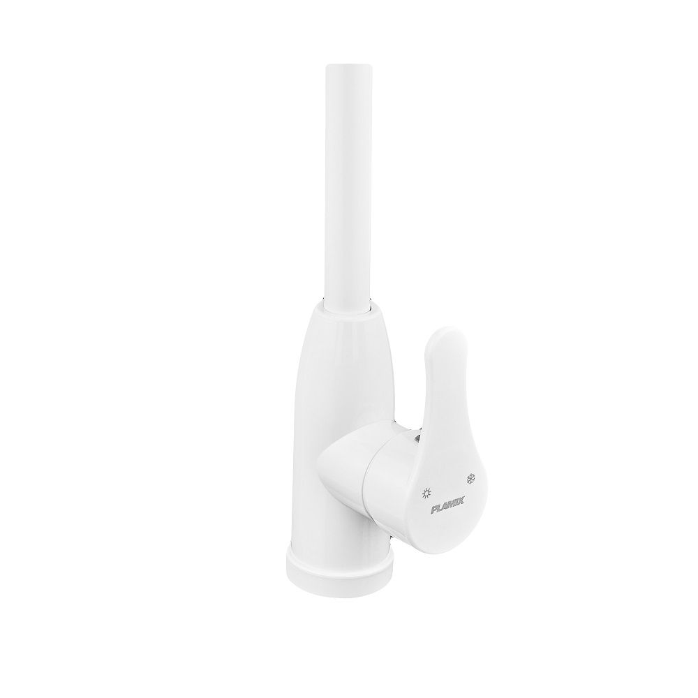 Змішувач для кухні Diego-011-B SET White (без підведення) Білий Plamix