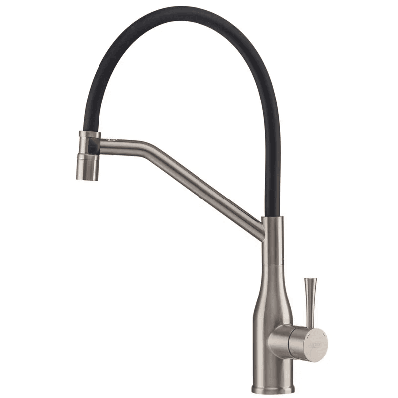 Змішувач для кухні KI-70033-02 (чорний вилив) Satin Brash KOER
