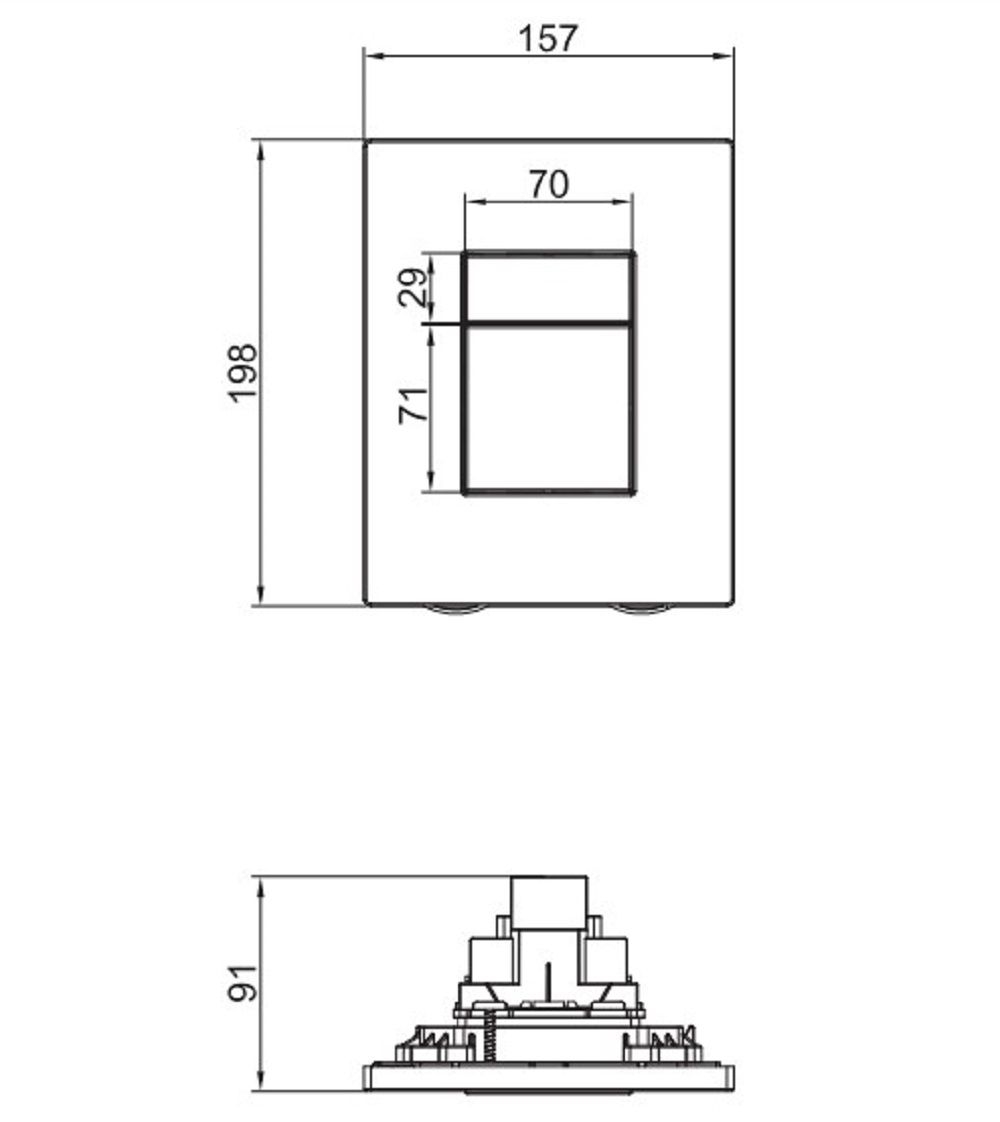 Панель для інсталяції KT-0607-07 Графіт KOER