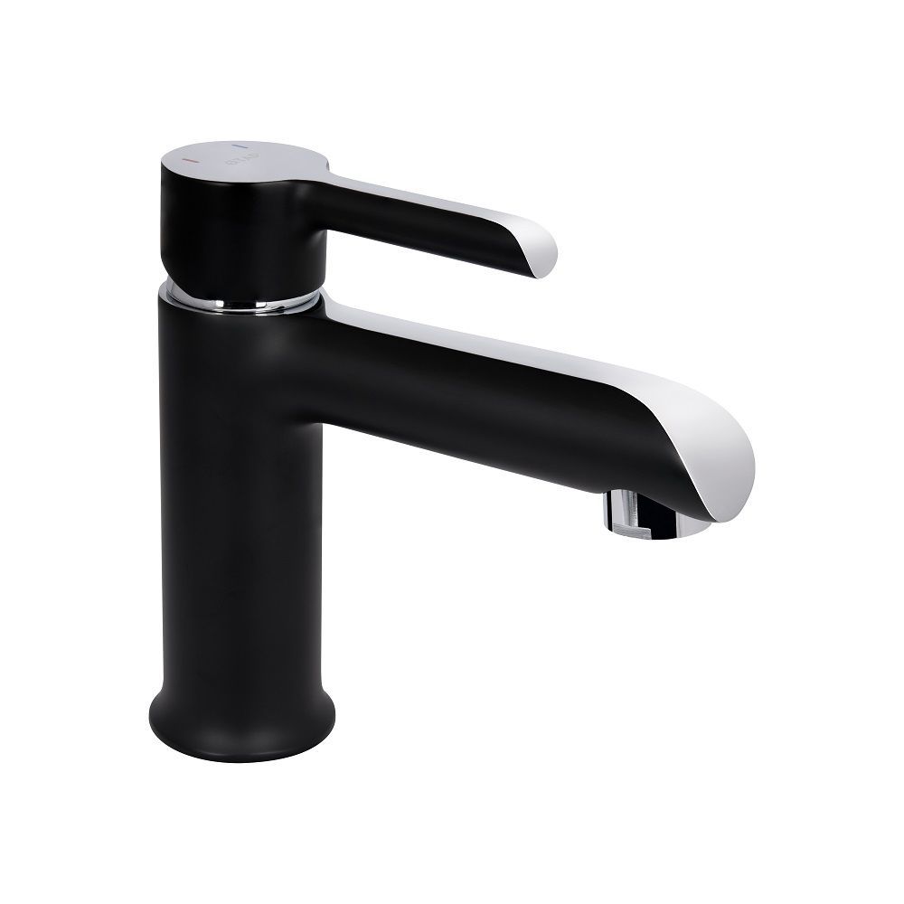 Змішувач для раковини Grand QTGRABCR001F Black Чорний\хром QTAP