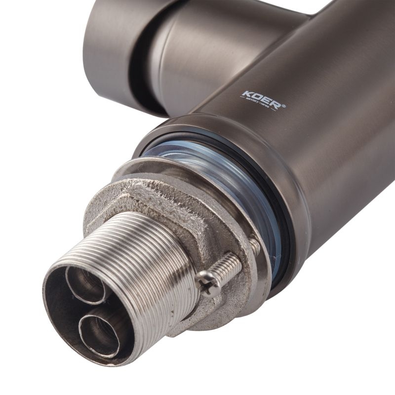 Змішувач для кухні KI-70033-07 (чорний вилив) PVD Black KOER