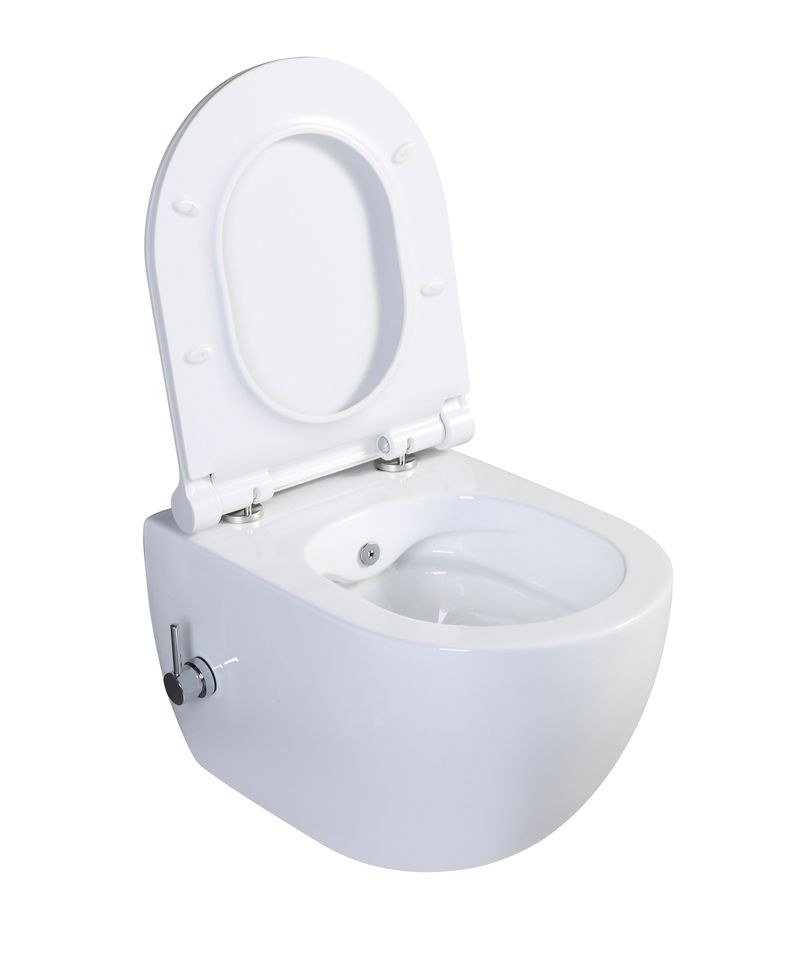 Унітаз підвісний PREMIUM ELLIPSE-1301-R з функцією біде (500х365х350мм) RIMLESS MIXXUS