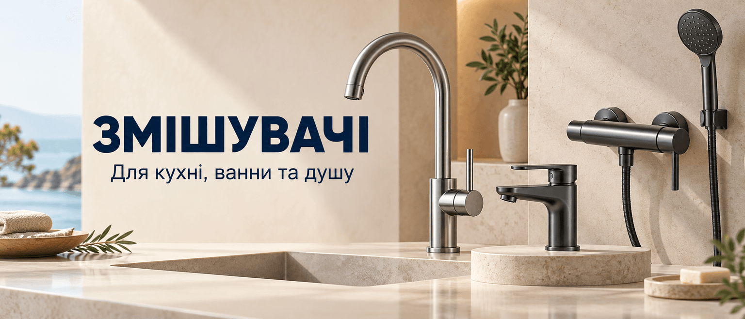 Змішувачі для кухні, ванни та душу — AQUATOK